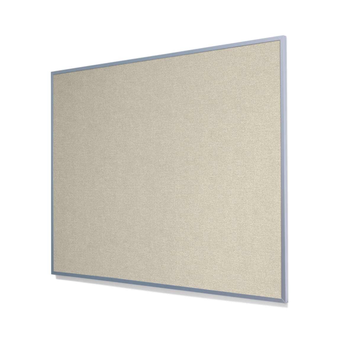 Guilford of Maine FR701 Eggshell Cork Board with Narrow Light Aluminum Frame
